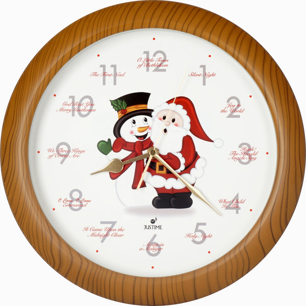 Santa & Snowman Clock