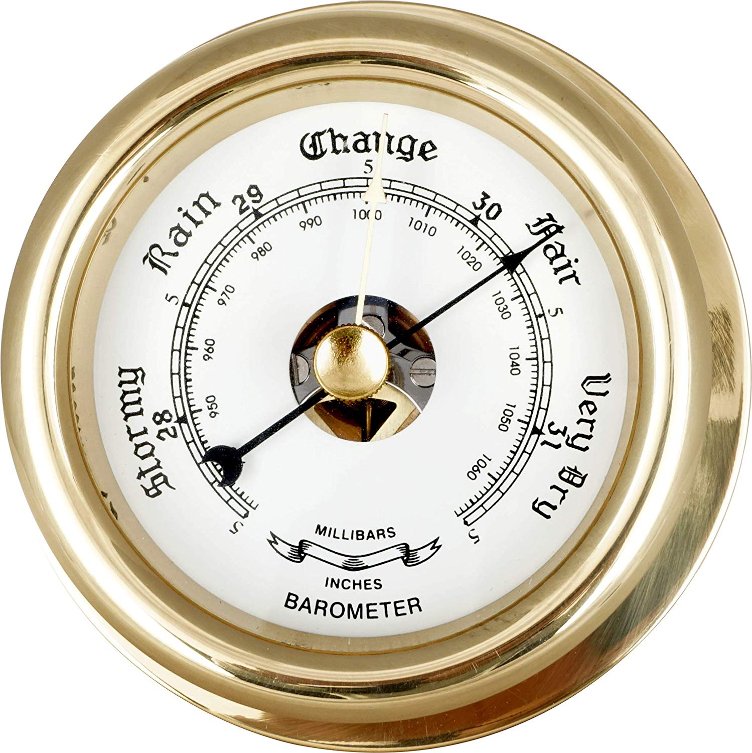 3 Inch Barometer Insert JUSTIME 3 Inch Brass New Captain Barometer, Nautical Wall Hanging Déco ...
