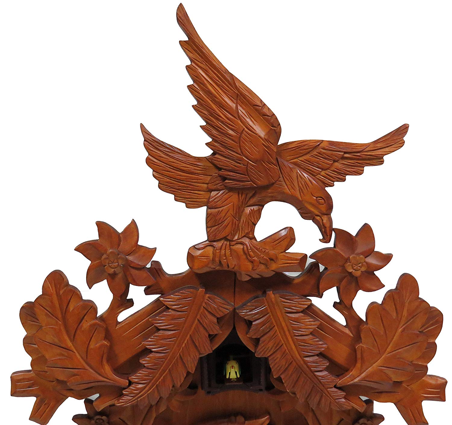 Maple Clocks Deluxe 16-inch Eagle and Squirrel Cuckoo Clock, Home Decor, Specialty Quality, Quartz Timepieces - C00121